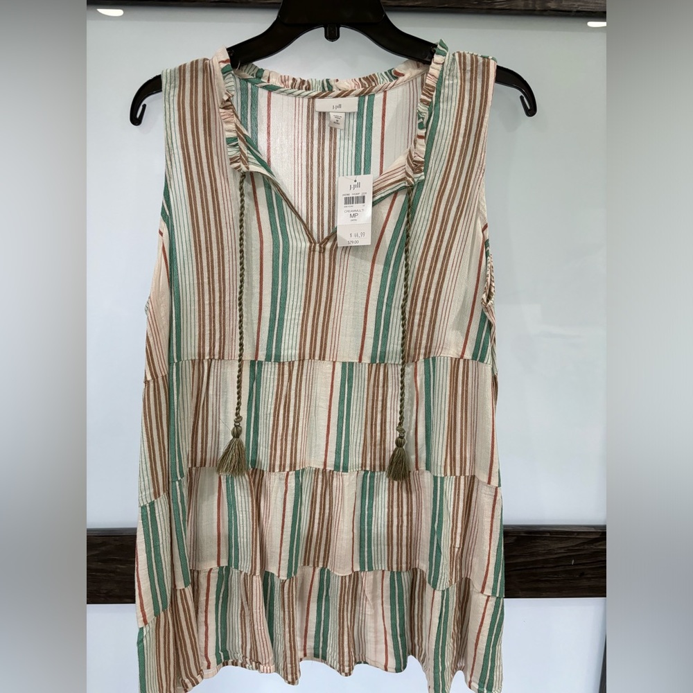 J. Jill pullover blouse with tassels -NWT